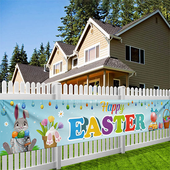 personalized easter gifts, customized easter eggs​, easter banner ideas, easter rabbit headband​, customized easter basket​, custom printed tablecloths​​​