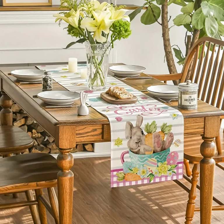 personalized easter gifts, customized easter eggs​, easter banner ideas, easter rabbit headband​, customized easter basket​, custom printed tablecloths​