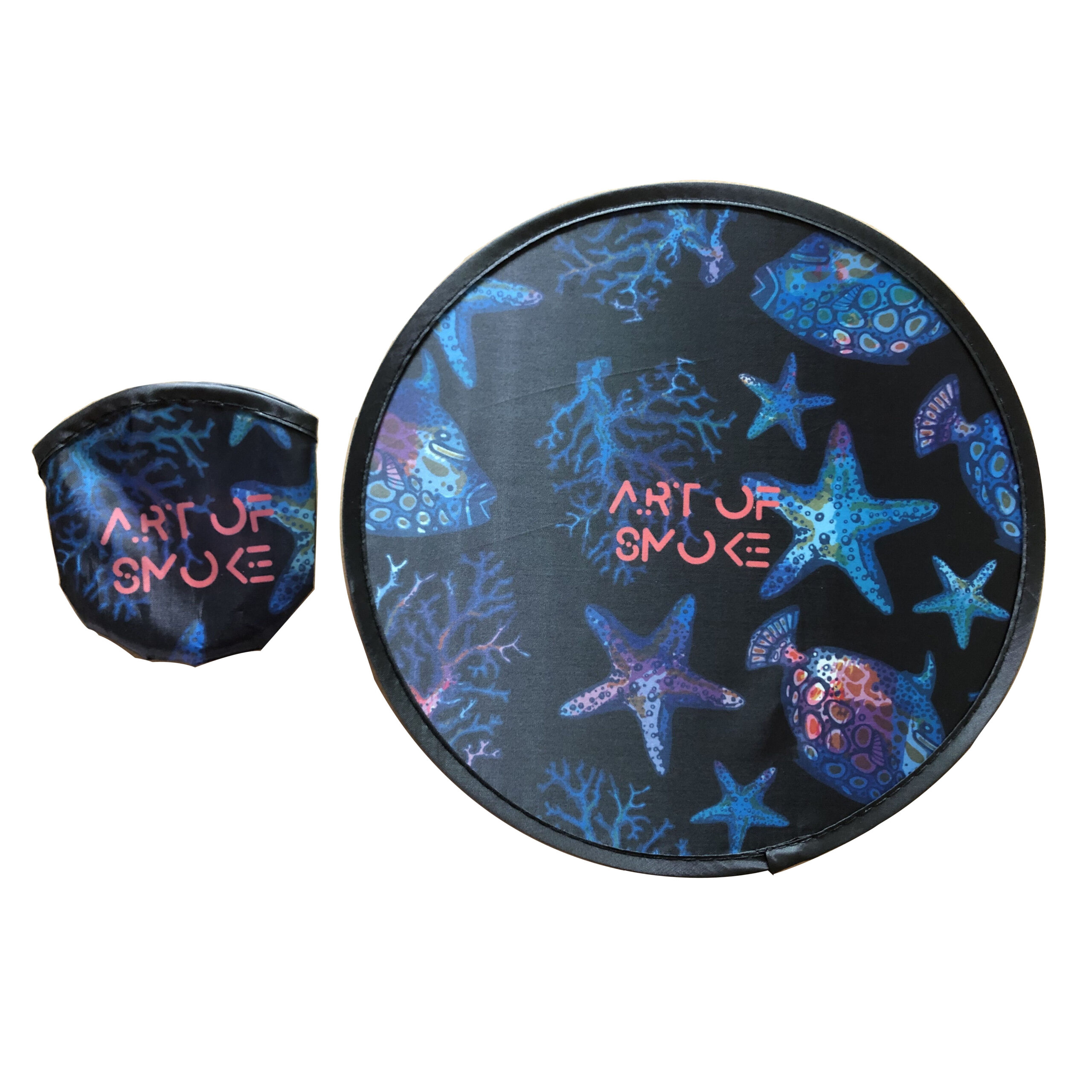 Custom Promotional Round Foldable Flying Disc With Sublimation Printing